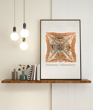 Indlæs billede til gallerivisning Plakat med kalkmaleri fra Sct. Bendts Kirke, Ringsted, Danmark