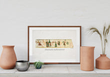 Indlæs billede til gallerivisning Plakat med 'Dansefrisen' - kalkmaleri fra Ørslev Kirke, Danmark