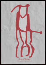Indlæs billede til gallerivisning Plakat med helleristning – Mand og Kvinde