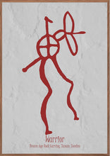 Indlæs billede til gallerivisning Plakat med helleristning – Kriger