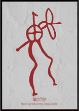 Indlæs billede til gallerivisning Plakat med helleristning – Kriger