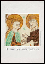 Indlæs billede til gallerivisning Plakat med kalkmaleriet 'Besøgelsen' fra Elmelunde Kirke, Danmark