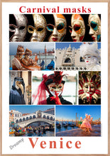 Indlæs billede til gallerivisning Venetianske karnevals masker, Italien.