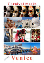 Indlæs billede til gallerivisning Venetianske karnevals masker, Italien.