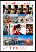 Indlæs billede til gallerivisning Venetianske karnevals masker, Italien.