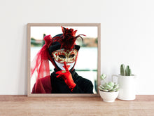 Indlæs billede til gallerivisning Venetiansk karneval maske