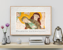Indlæs billede til gallerivisning Plakat med kalkmaleri fra Mørkøv Kirke -De sovende Disciple, Danmark