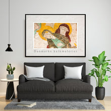 Indlæs billede til gallerivisning Plakat med kalkmaleri fra Mørkøv Kirke -De sovende Disciple, Danmark