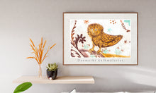 Indlæs billede til gallerivisning Plakat med kalkmaleri med Elmelunde mesterens 'logo', Danmark