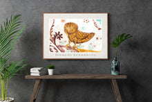 Indlæs billede til gallerivisning Plakat med kalkmaleri med Elmelunde mesterens 'logo', Danmark