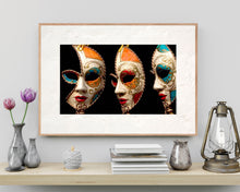 Indlæs billede til gallerivisning Venetianske karnevals masker, Italien