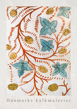 Indlæs billede til gallerivisning Plakat med kalkmaleri med gotisk planteslyng, Danmark