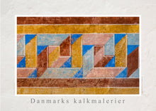 Indlæs billede til gallerivisning Plakat med kalkmaleri med romansk mønster fra Tybjerg Kirke, Danmark