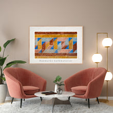 Indlæs billede til gallerivisning Plakat med kalkmaleri med romansk mønster fra Tybjerg Kirke, Danmark