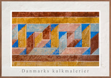 Indlæs billede til gallerivisning Plakat med kalkmaleri med romansk mønster fra Tybjerg Kirke, Danmark