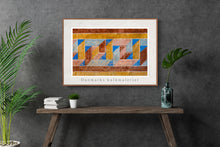 Indlæs billede til gallerivisning Plakat med kalkmaleri med romansk mønster fra Tybjerg Kirke, Danmark