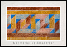 Indlæs billede til gallerivisning Plakat med kalkmaleri med romansk mønster fra Tybjerg Kirke, Danmark