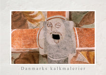 Indlæs billede til gallerivisning Plakat med kalkmaleri af vængemaske i Fanefjord Kirke, Denmark
