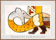 Indlæs billede til gallerivisning Kalkmaleri af en Lindorm i Skibby Kirke, Danmark