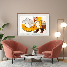 Indlæs billede til gallerivisning Kalkmaleri af en Lindorm i Skibby Kirke, Danmark