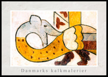 Indlæs billede til gallerivisning Kalkmaleri af en Lindorm i Skibby Kirke, Danmark