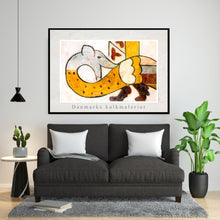 Indlæs billede til gallerivisning Kalkmaleri af en Lindorm i Skibby Kirke, Danmark