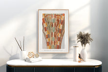 Indlæs billede til gallerivisning Ggotisk  kalkmaleri med fabeldyr fra Østofte Kirke, Danmark