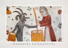 Indlæs billede til gallerivisning Plakat med gotisk kalkmalerier fra Tingsted Kirke, Danmark