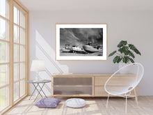 Indlæs billede til gallerivisning Plakat med fiskebåde på Thorup Strand, Denmark