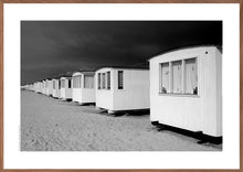 Indlæs billede til gallerivisning Plakat med badehuse på Løkken strand, Danmark