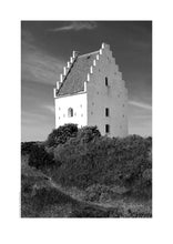 Indlæs billede til gallerivisning Plakat med den 'Tilsandede Kirke' i Skagen, Danmark