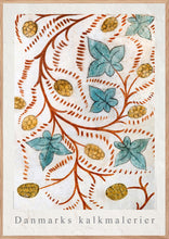 Indlæs billede til gallerivisning Plakat med kalkmaleri med gotisk planteslyng, Danmark