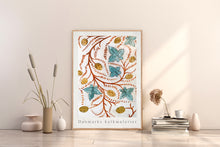 Indlæs billede til gallerivisning Plakat med kalkmaleri med gotisk planteslyng, Danmark