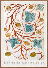 Indlæs billede til gallerivisning Plakat med kalkmaleri med gotisk planteslyng, Danmark