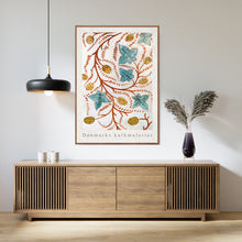 Indlæs billede til gallerivisning Plakat med kalkmaleri med gotisk planteslyng, Danmark