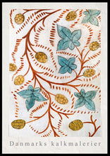 Indlæs billede til gallerivisning Plakat med kalkmaleri med gotisk planteslyng, Danmark