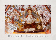 Indlæs billede til gallerivisning Plakat med kalkmaleri der viser Knud Lavard i Sct. Bendts Kirke i Ringsted, Danmark