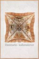 Plakat med kalkmaleri fra Sct. Bendts Kirke, Ringsted, Danmark