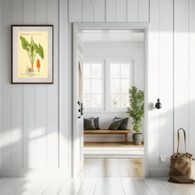 Indlæs billede til gallerivisning Plakat med gammel hånddekoreret tegning af en plettet arum
