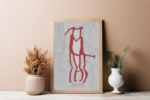 Indlæs billede til gallerivisning Plakat med helleristning – Mand og Kvinde
