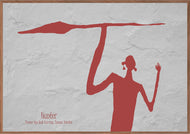 Plakat med helleristning – Jæger