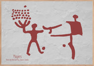 Plakat med helleristning – Leg