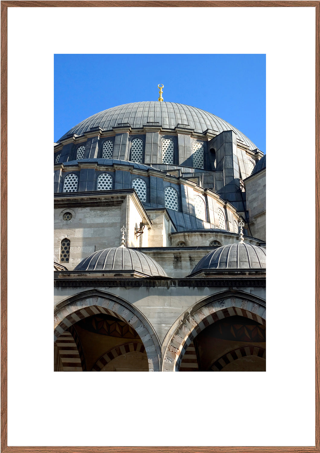 Plakat med Yeni Carni moskeen i Istanbul