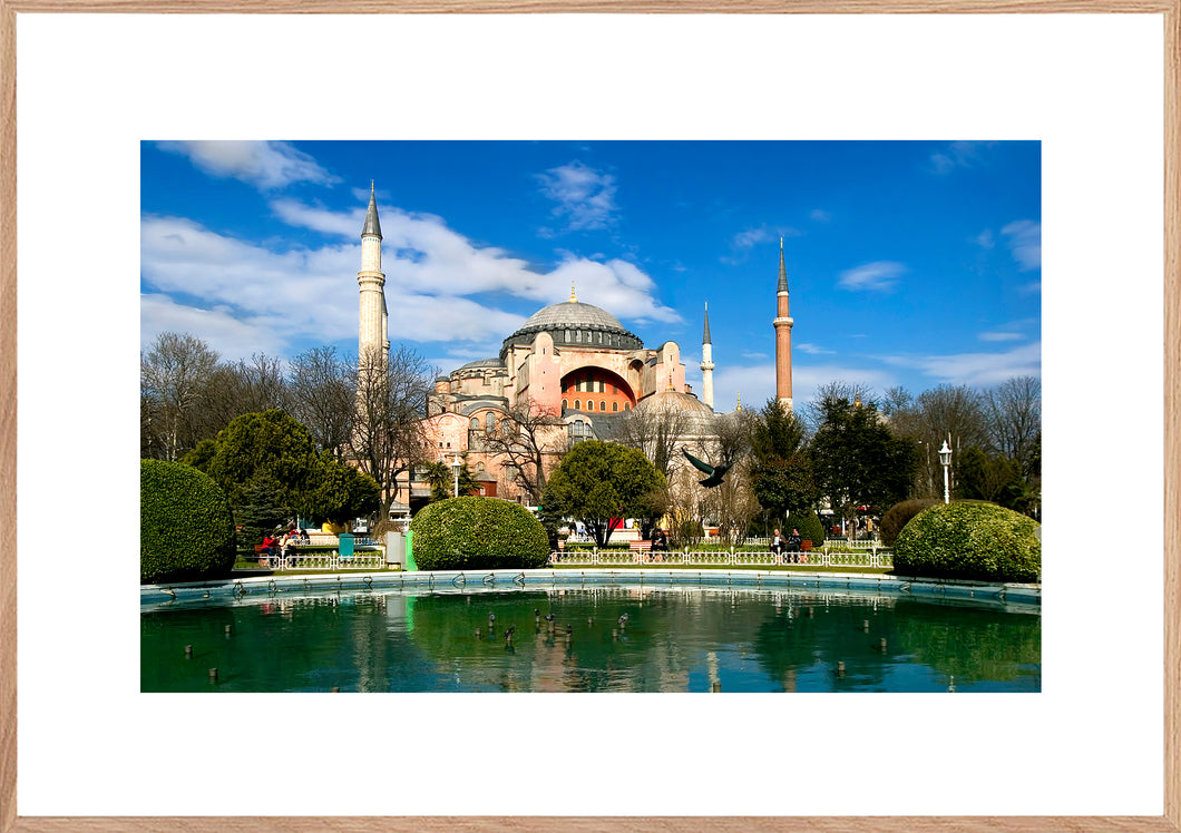 Plakat med Hagia Sophia, Istanbul