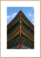 Plakat med hånddekoreret koreansk tag