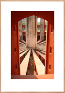Plakat  med detalje fra Jantar Mantar observatory, Delhi , India.