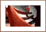 Plakat  med detalje fra Jantar Mantar observatory , Delhi , India.