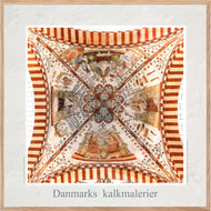 Plakat med  et  kalkmaleri fra Sct. Bendts Kirke, Ringsted, Danmark