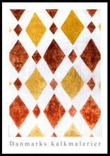 Indlæs billede til gallerivisning Plakat med kalkmaleri med romansk mønster fra Tybjerg Kirke, Danmark
